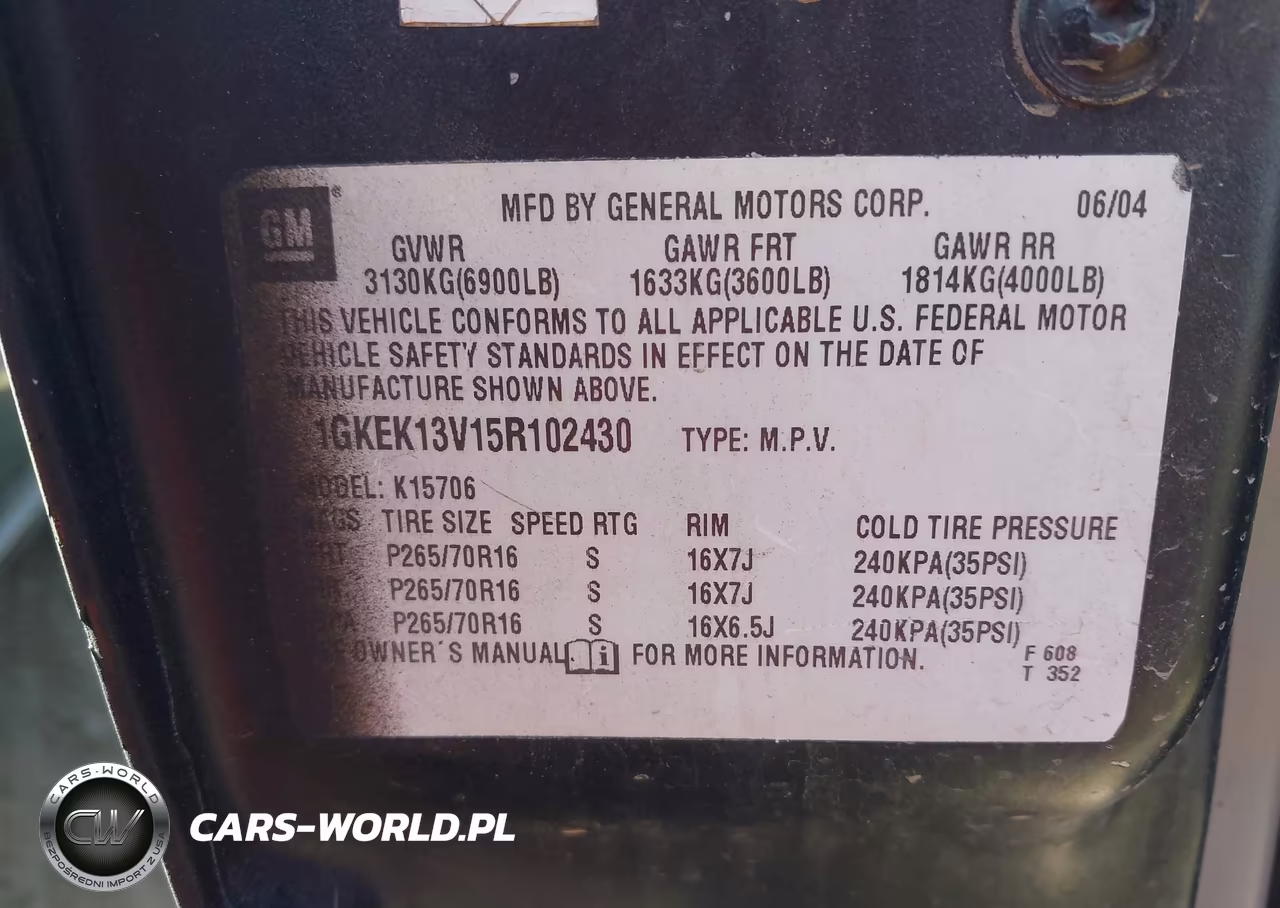 2005 GMC Yukon Sle VIN:1GKEK13V15R102430 - 9