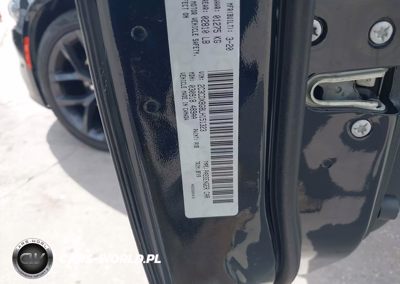 2020 Dodge Charger Sxt Rwd VIN:2C3CDXBG8LH151323 - 9