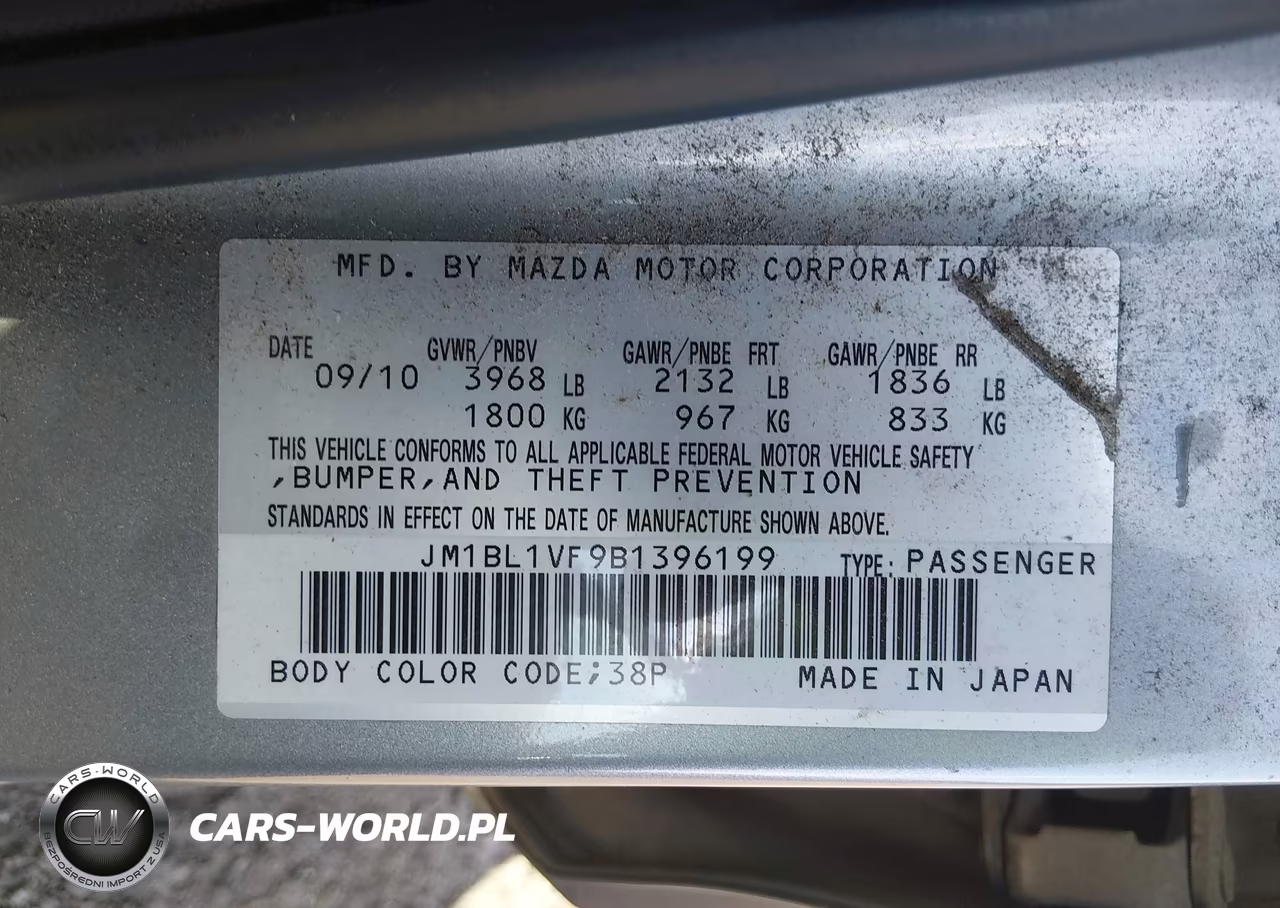2011 Mazda Mazda3 I Touring VIN:JM1BL1VF9B1396199 - 9