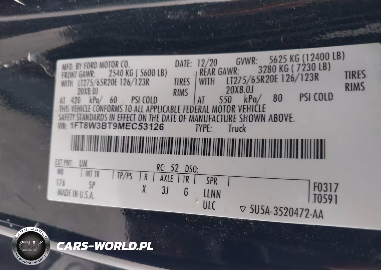 2021 Ford F-350 King Ranch VIN:1FT8W3BT9MEC53126 - 9