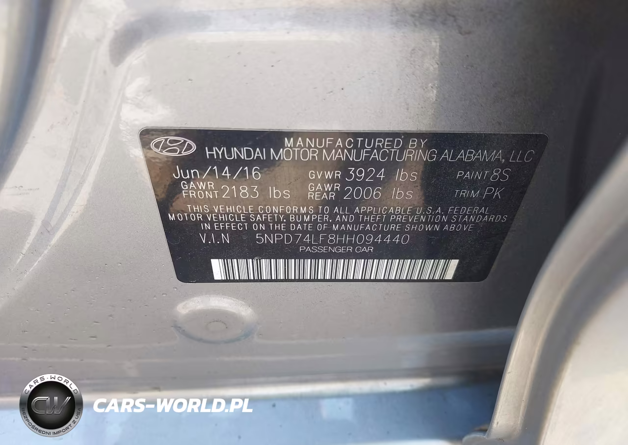 2017 Hyundai Elantra Se VIN:5NPD74LF8HH094440 - 9