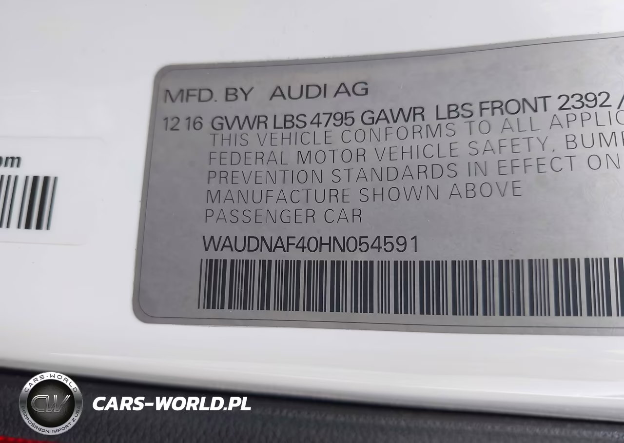 2017 Audi A4 Season Of Audi Premium VIN:WAUDNAF40HN054591 - 9