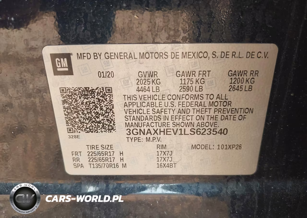 2020 Chevrolet Equinox Fwd Ls VIN:3GNAXHEV1LS623540 - 9