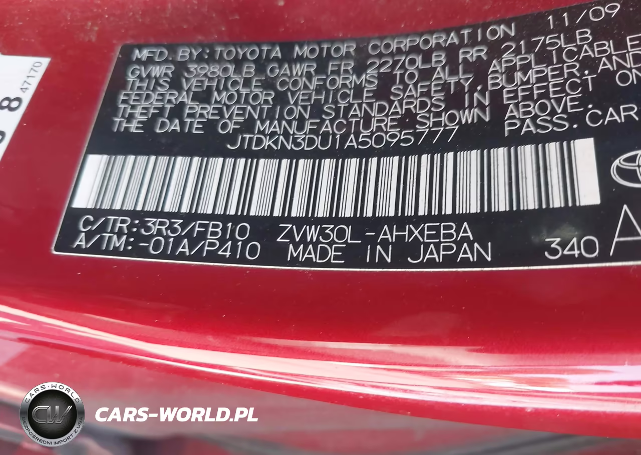 2010 Toyota Prius Iii VIN:JTDKN3DU1A5095777 - 9