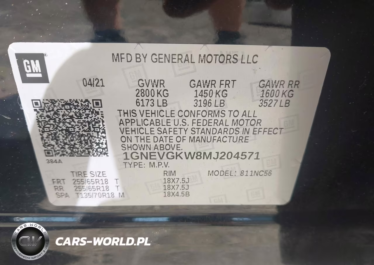 2021 Chevrolet Traverse Awd Lt Cloth VIN:1GNEVGKW8MJ204571 - 9