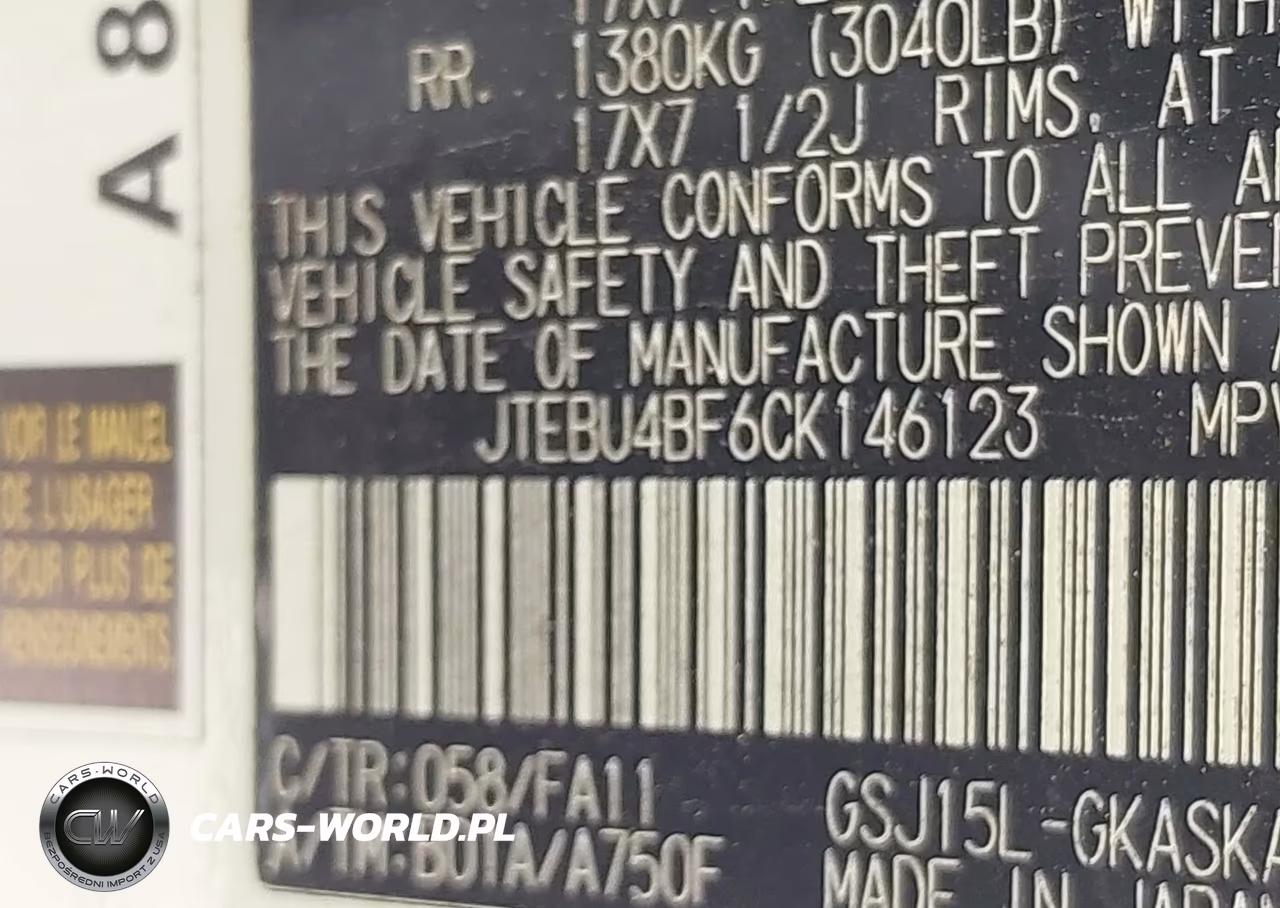 2012 Toyota Fj Cruiser VIN:JTEBU4BF6CK146123 - 9