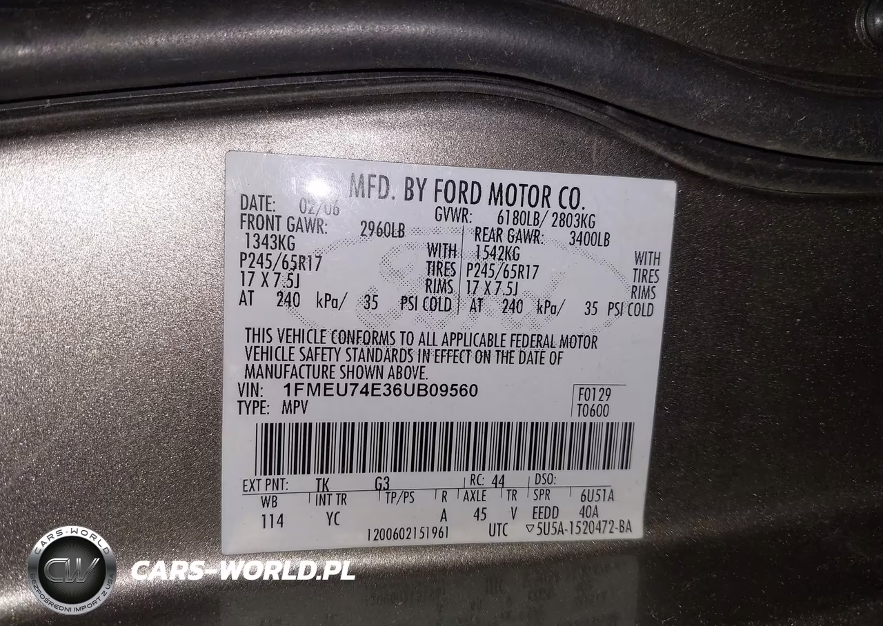 2006 Ford Explorer Eddie Bauer VIN:1FMEU74E36UB09560 - 9