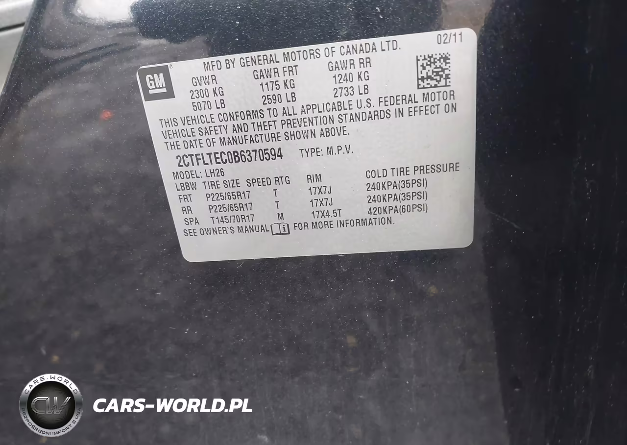2011 GMC Terrain Sle-2 VIN:2CTFLTEC0B6370594 - 9