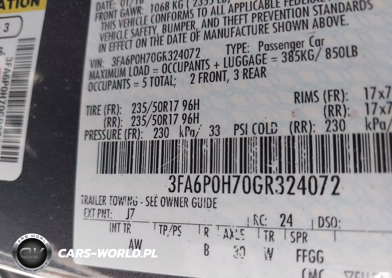 2016 Ford Fusion Se VIN:3FA6P0H70GR324072 - 9