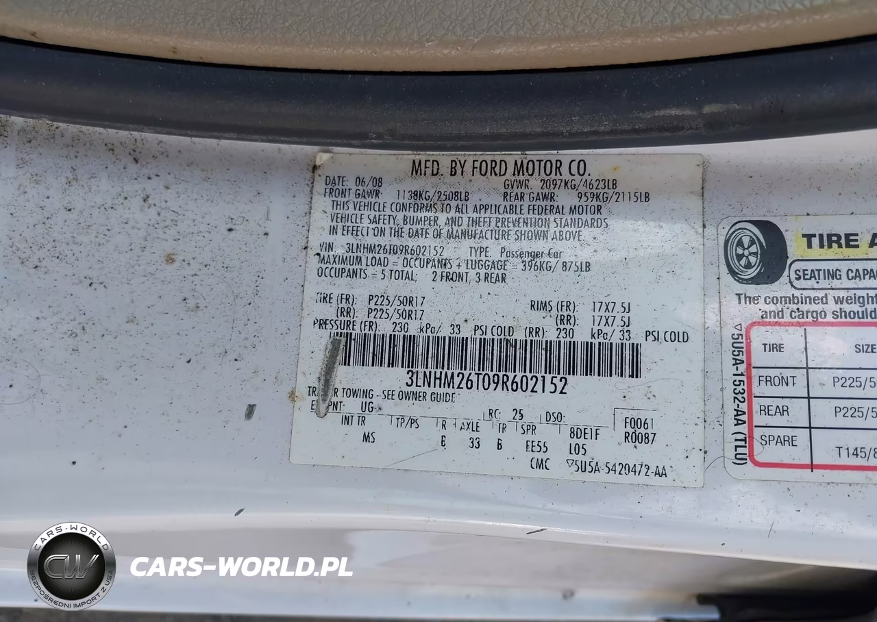 2009 Lincoln Mkz VIN:3LNHM26T09R602152 - 9