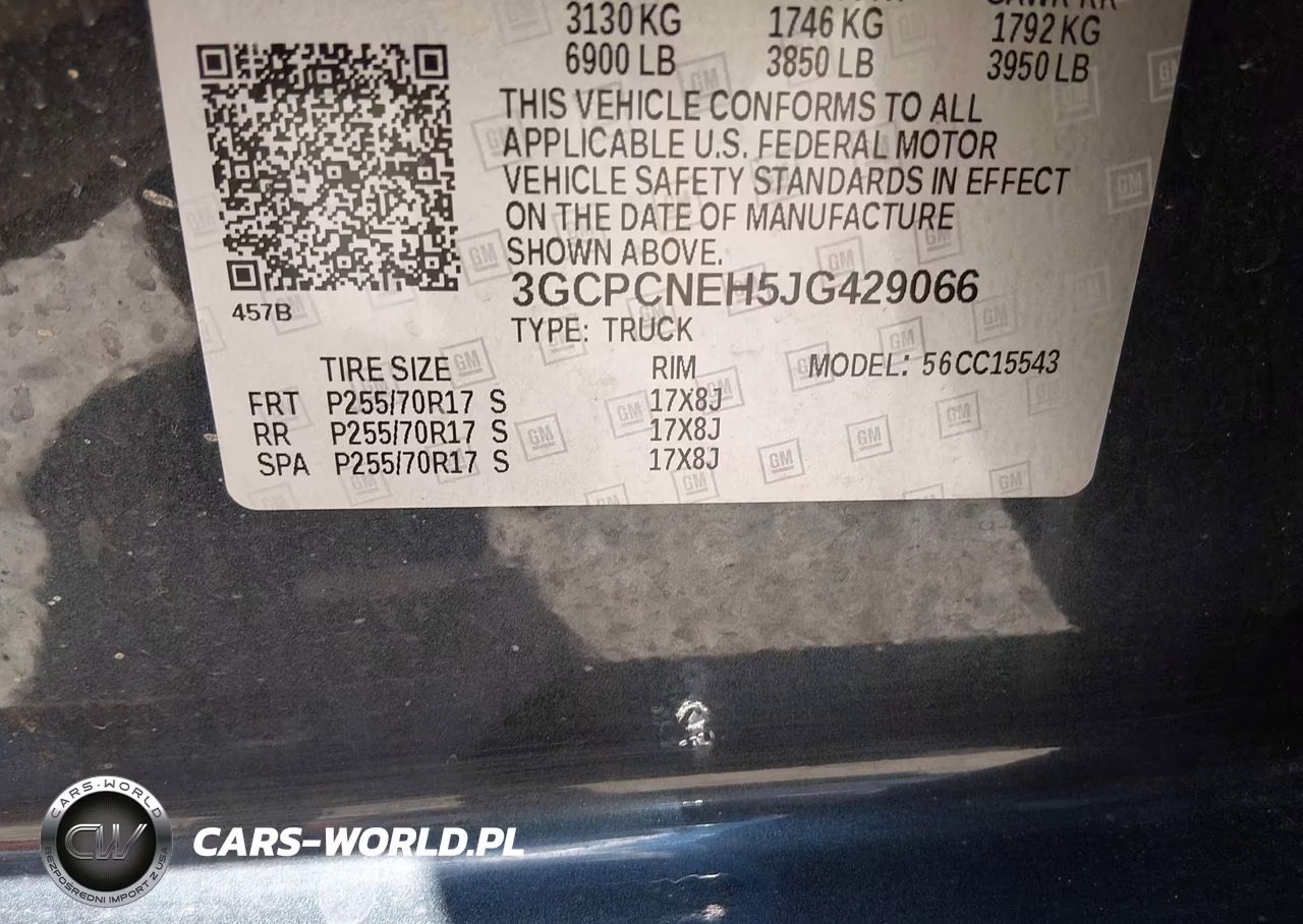 2018 Chevrolet Silverado 1500 Wt VIN:3GCPCNEH5JG429066 - 9