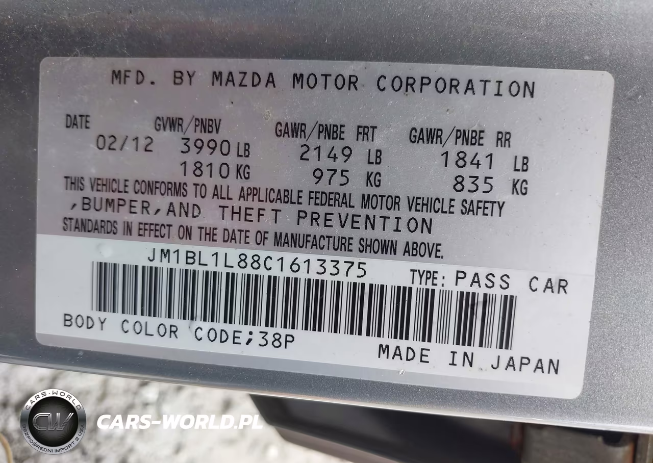2012 Mazda Mazda3 I Touring VIN:JM1BL1L88C1613375 - 9