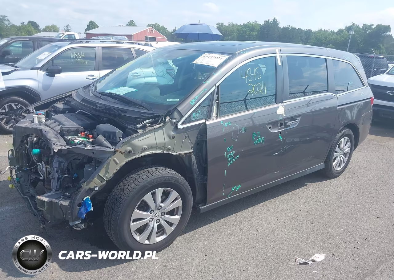 2017 Honda Odyssey Ex-L VIN:5FNRL5H64HB009625 - 2