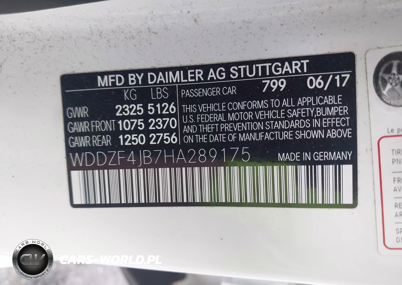 2017 Mercedes-Benz E 300 VIN:WDDZF4JB7HA289175 - 9