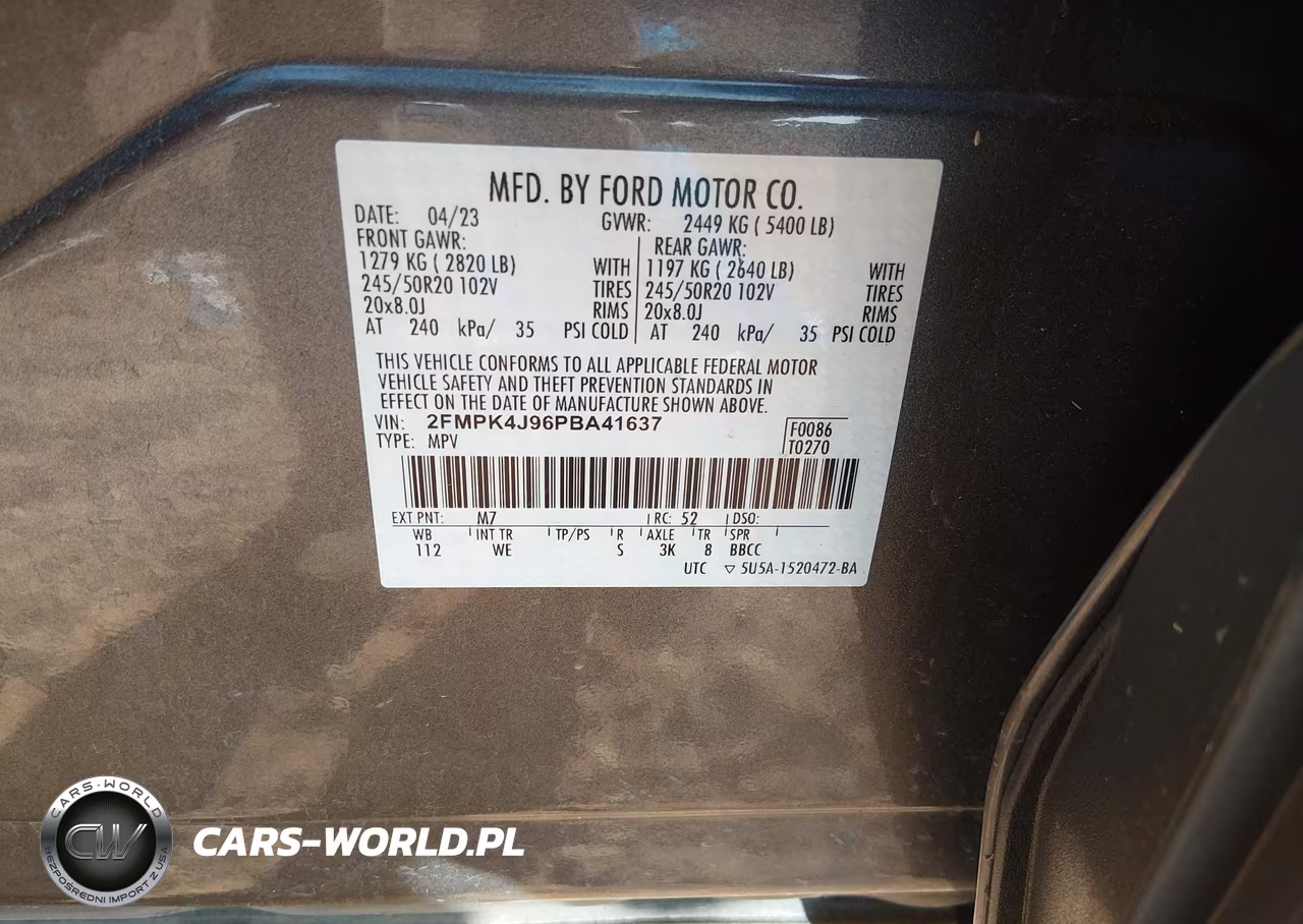 2023 Ford Edge St-Line VIN:2FMPK4J96PBA41637 - 9