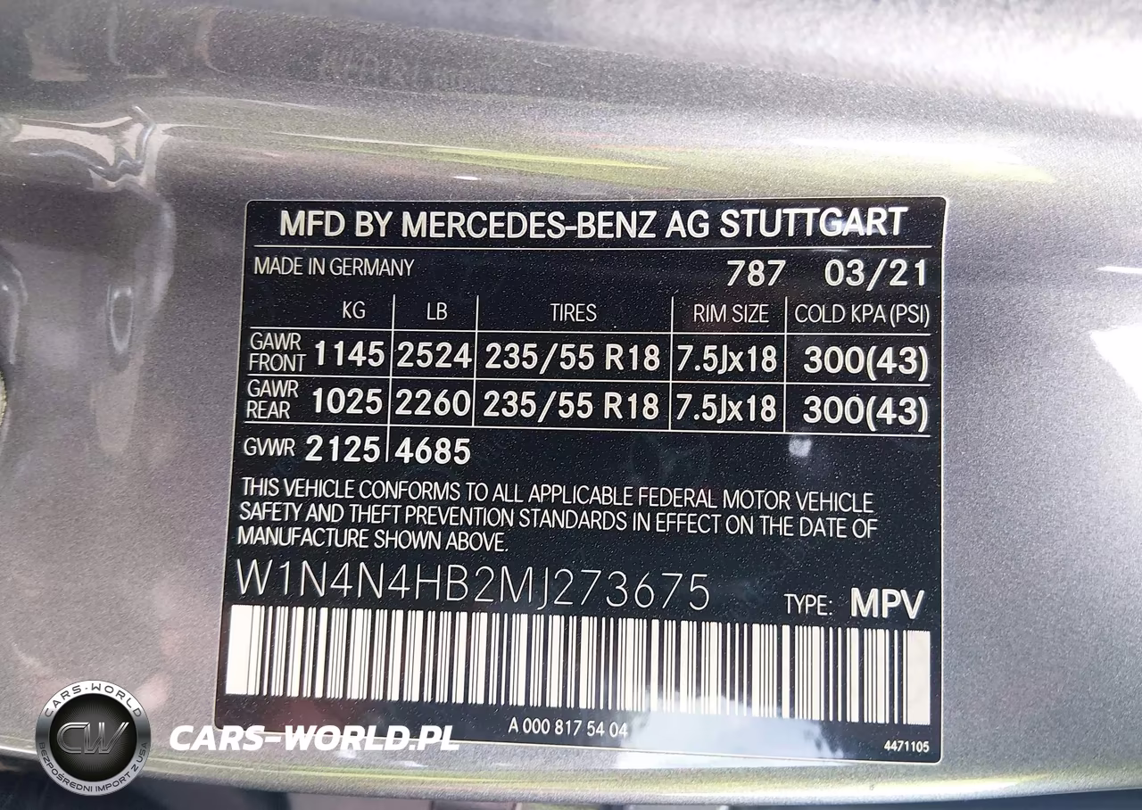 2021 Mercedes-Benz Gla 250 4Matic VIN:W1N4N4HB2MJ273675 - 9
