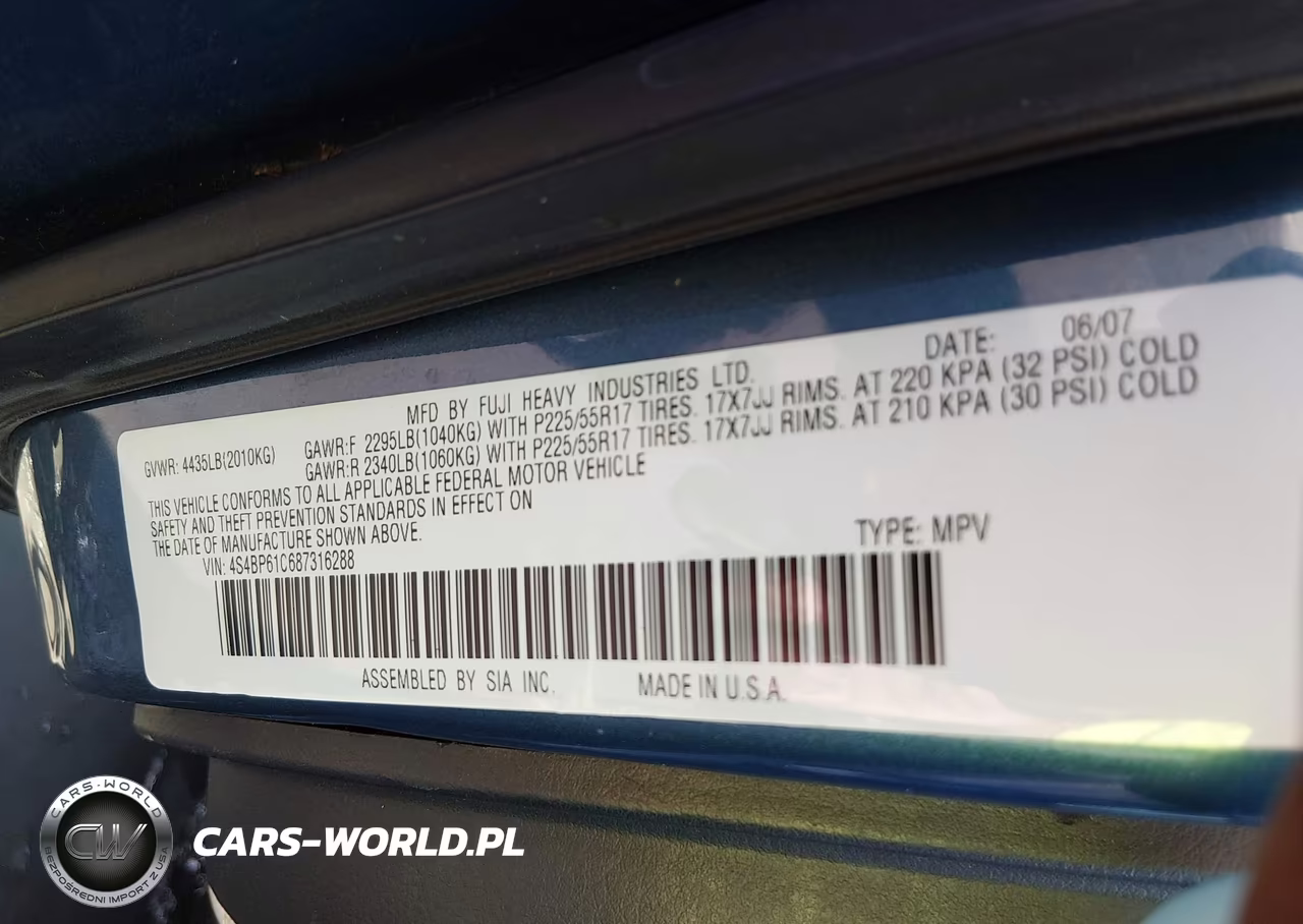 2008 Subaru Outback (Natl) I-Ll Bean W-Nav-Ll Bean W-Nav-Vdc VIN:4S4BP61C687316288 - 9