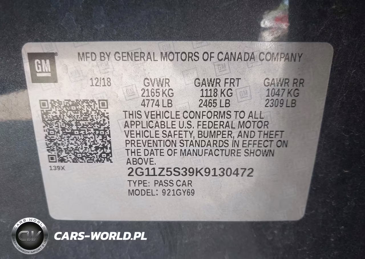 2019 Chevrolet Impala Lt VIN:2G11Z5S39K9130472 - 9