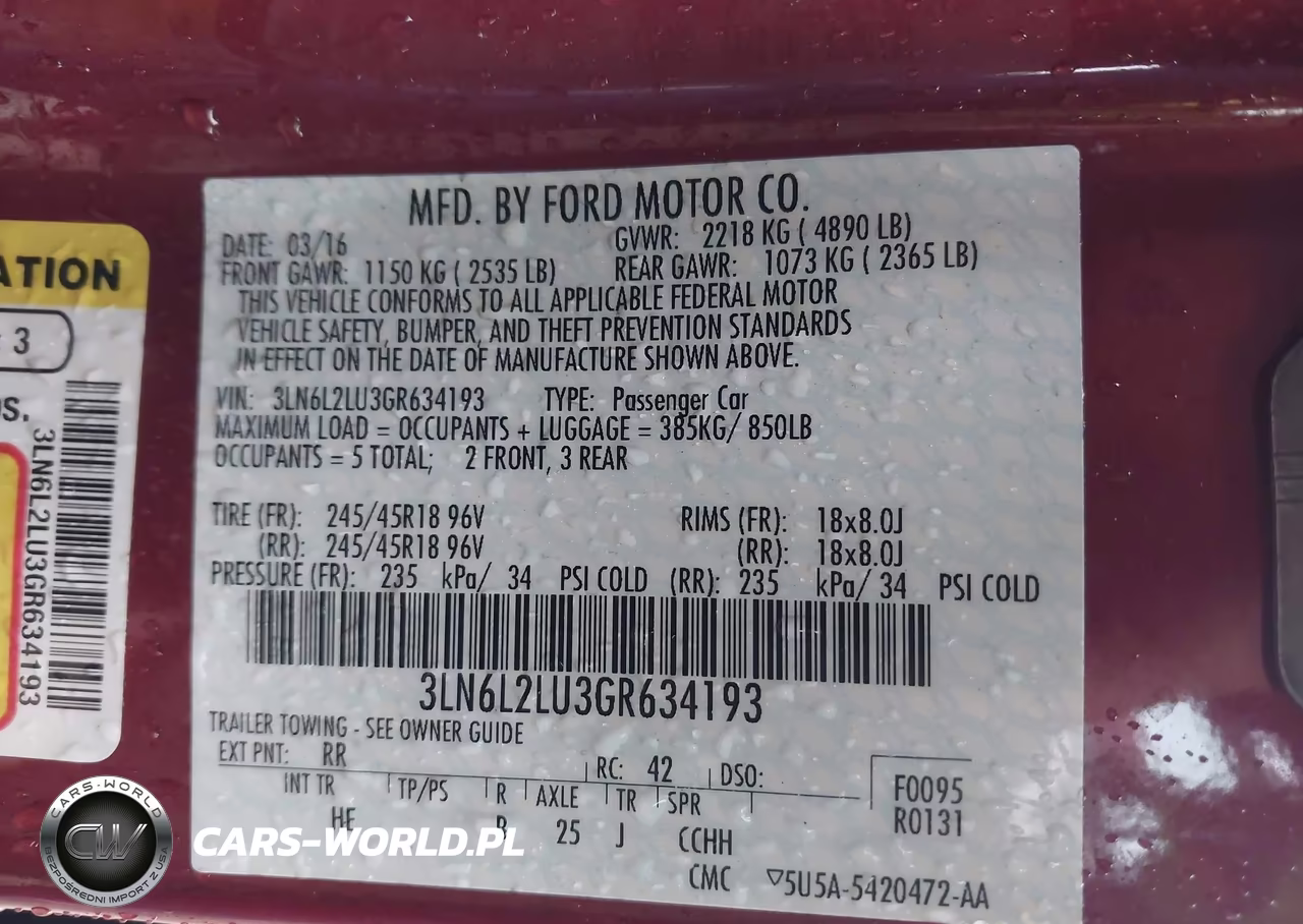 2016 Lincoln Mkz Hybrid VIN:3LN6L2LU3GR634193 - 9