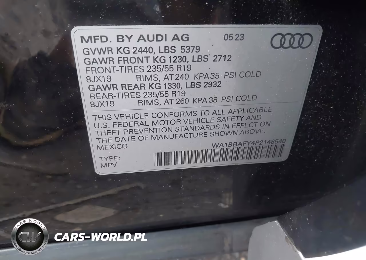 2023 Audi Q5 Premium Plus 40 Tfsi Quattro S Tronic VIN:WA1BBAFY4P2148540 - 9