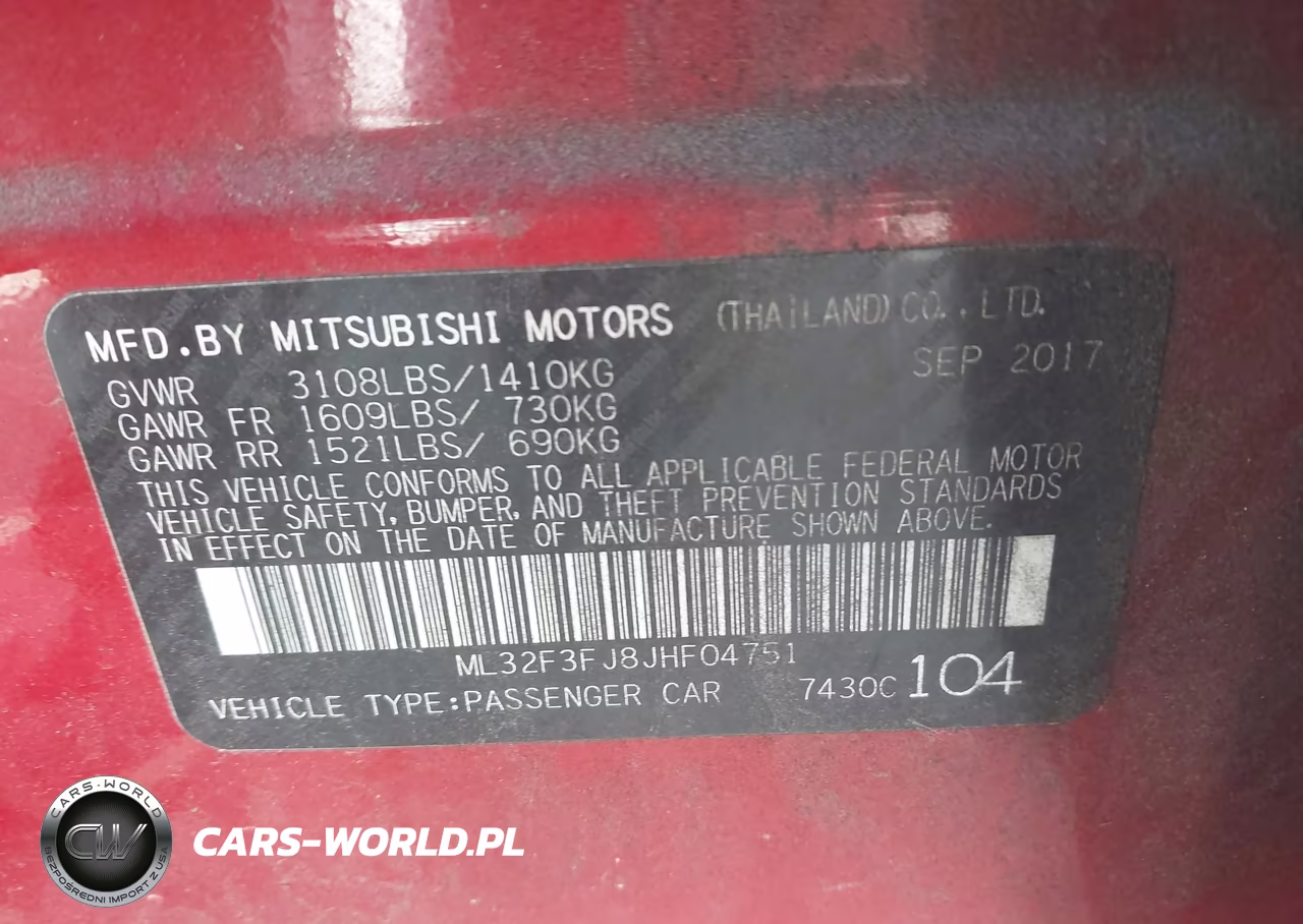 2018 Mitsubishi Mirage G4 Es VIN:ML32F3FJ8JHF04751 - 9