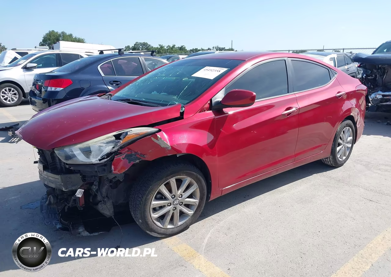 2015 Hyundai Elantra Se VIN:5NPDH4AE9FH552703 - 2
