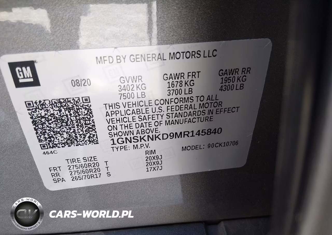 2021 Chevrolet Tahoe 4Wd Lt VIN:1GNSKNKD9MR145840 - 9