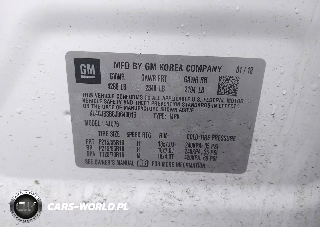 2018 Buick Encore VIN:KL4CJ3SB8JB640015 - 9