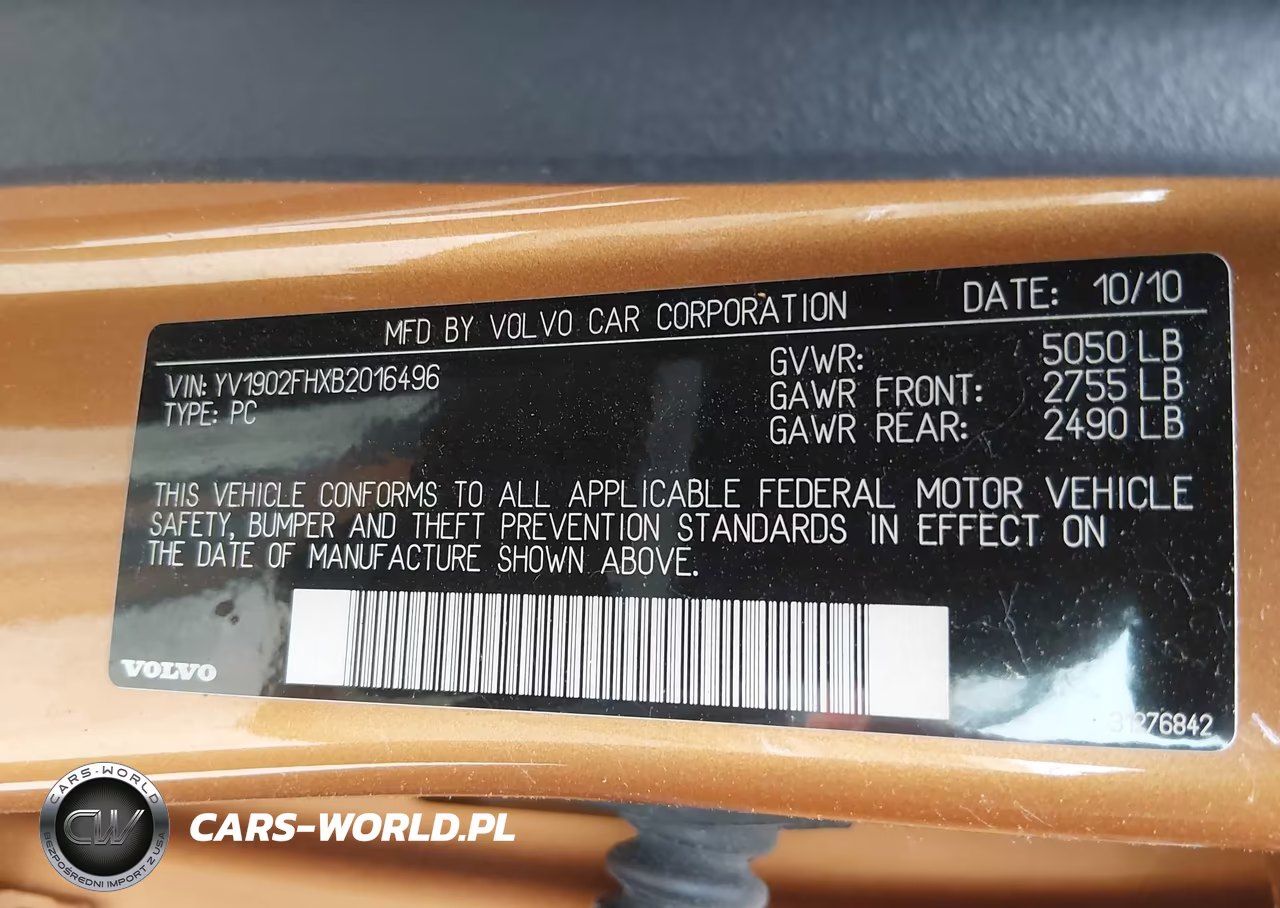 2011 Volvo S60 T6 VIN:YV1902FHXB2016496 - 9