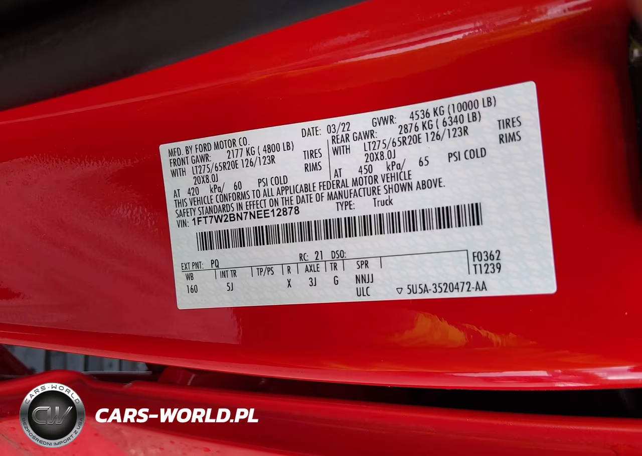 2022 Ford F-250 Lariat VIN:1FT7W2BN7NEE12878 - 9