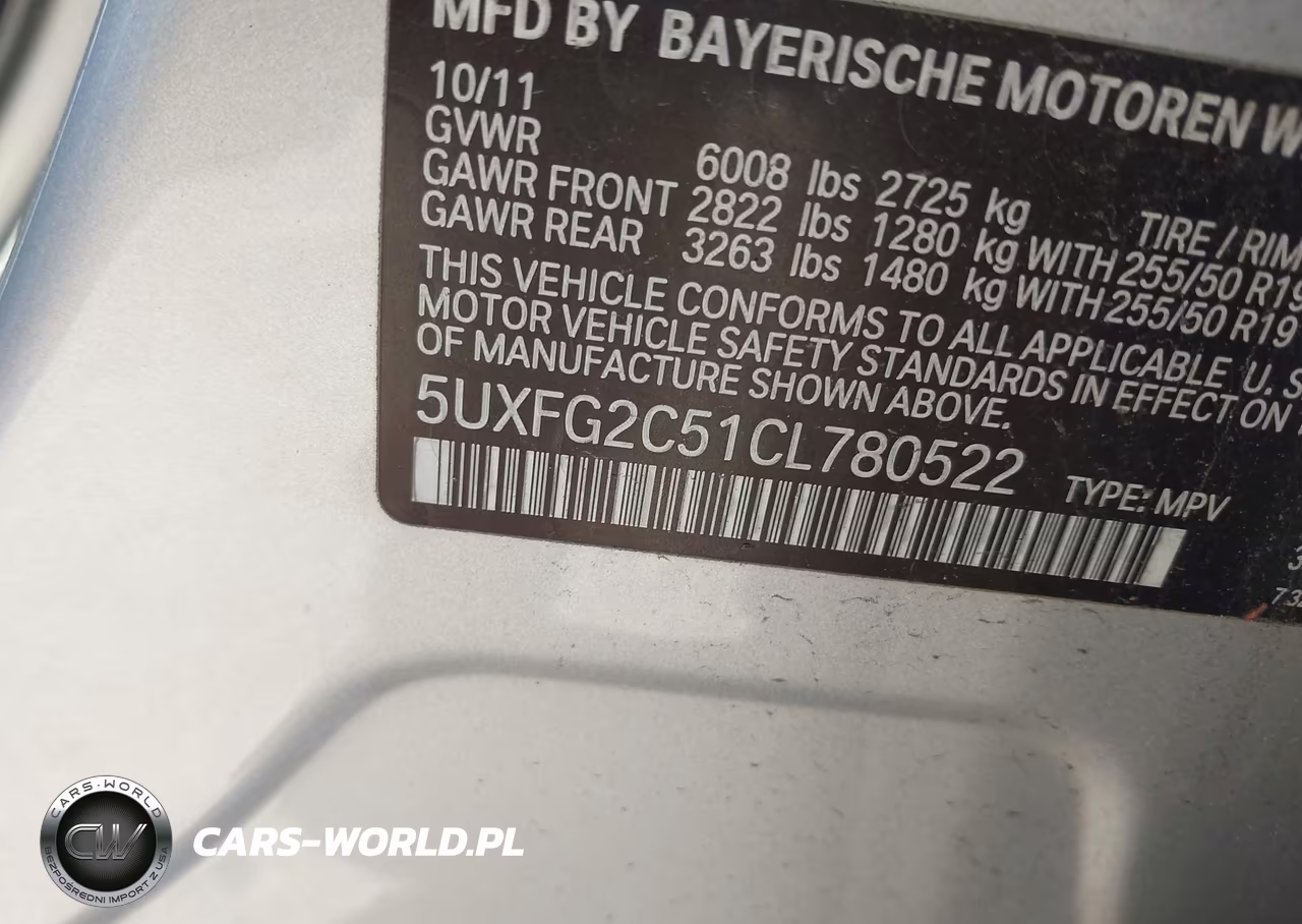2012 BMW X6 xDrive35I VIN:5UXFG2C51CL780522 - 9