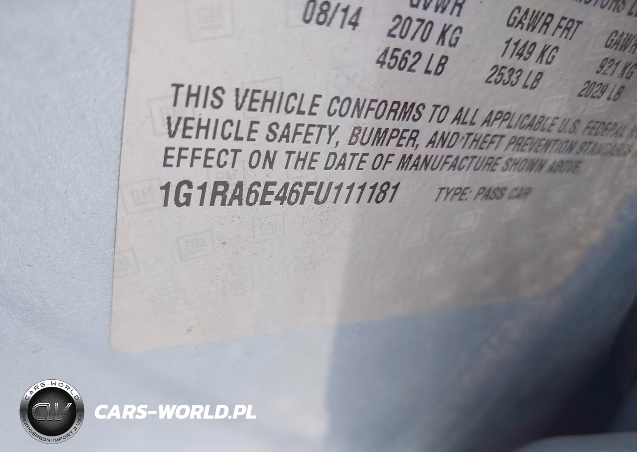 2015 Chevrolet Volt VIN:1G1RA6E46FU111181 - 9
