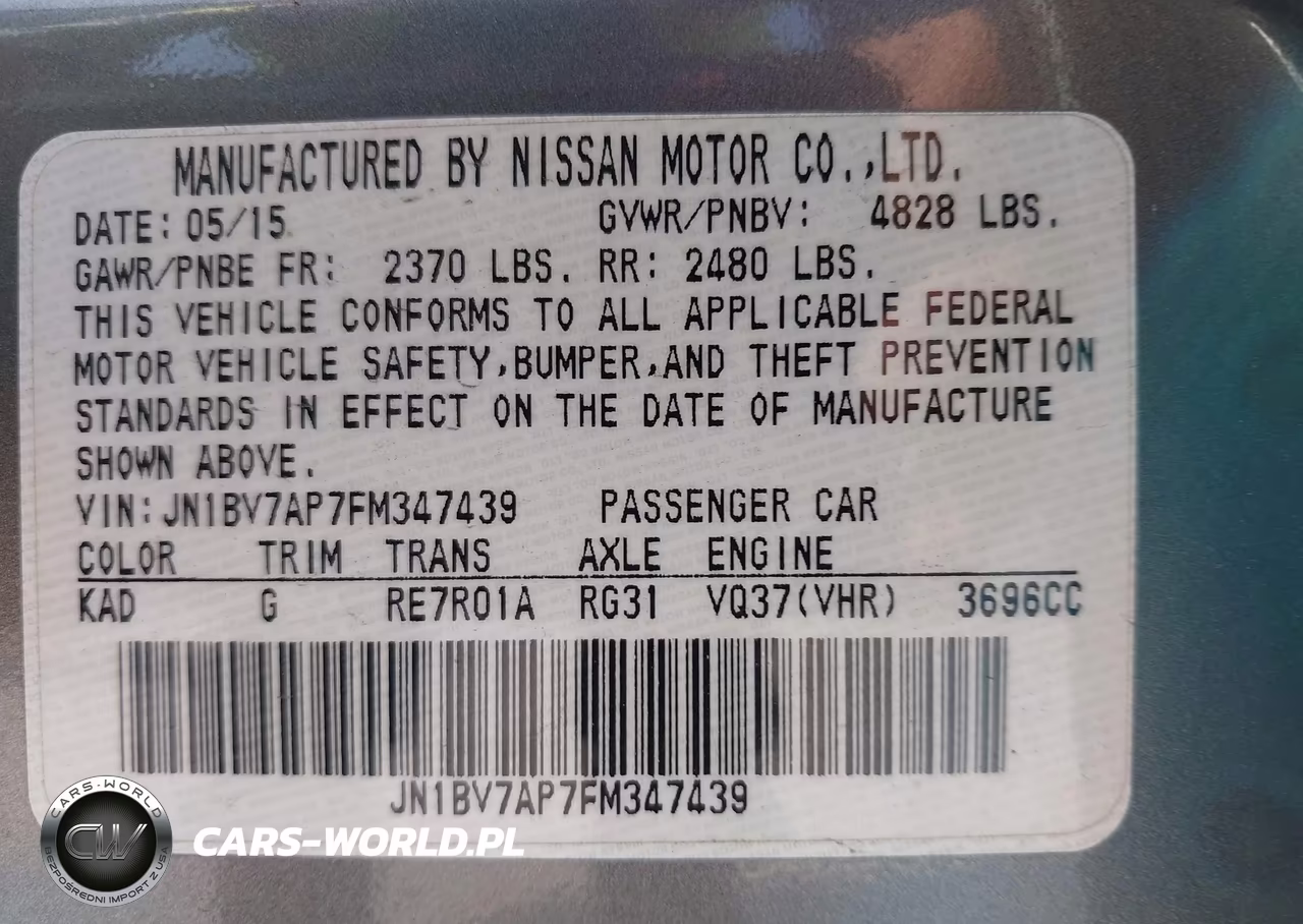 2015 Infiniti Q50 Sport VIN:JN1BV7AP7FM347439 - 17
