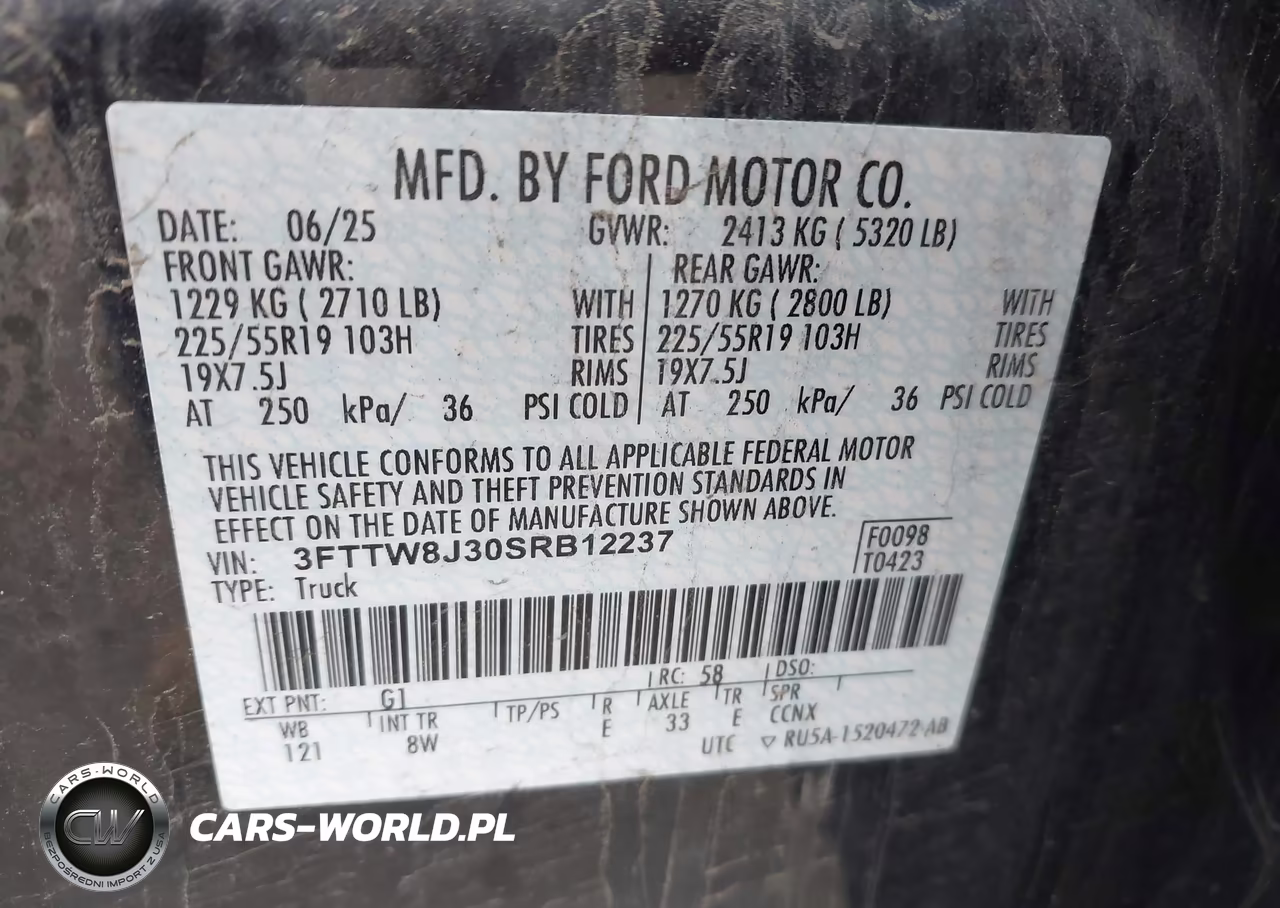 2025 Ford Maverick Xlt VIN:3FTTW8J30SRB12237 - 9
