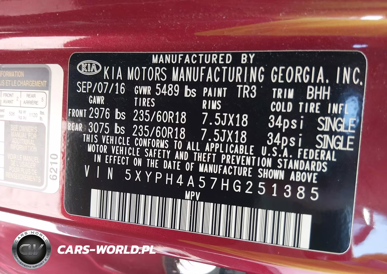 2017 Kia Sorento 3.3L Ex VIN:5XYPH4A57HG251385 - 9