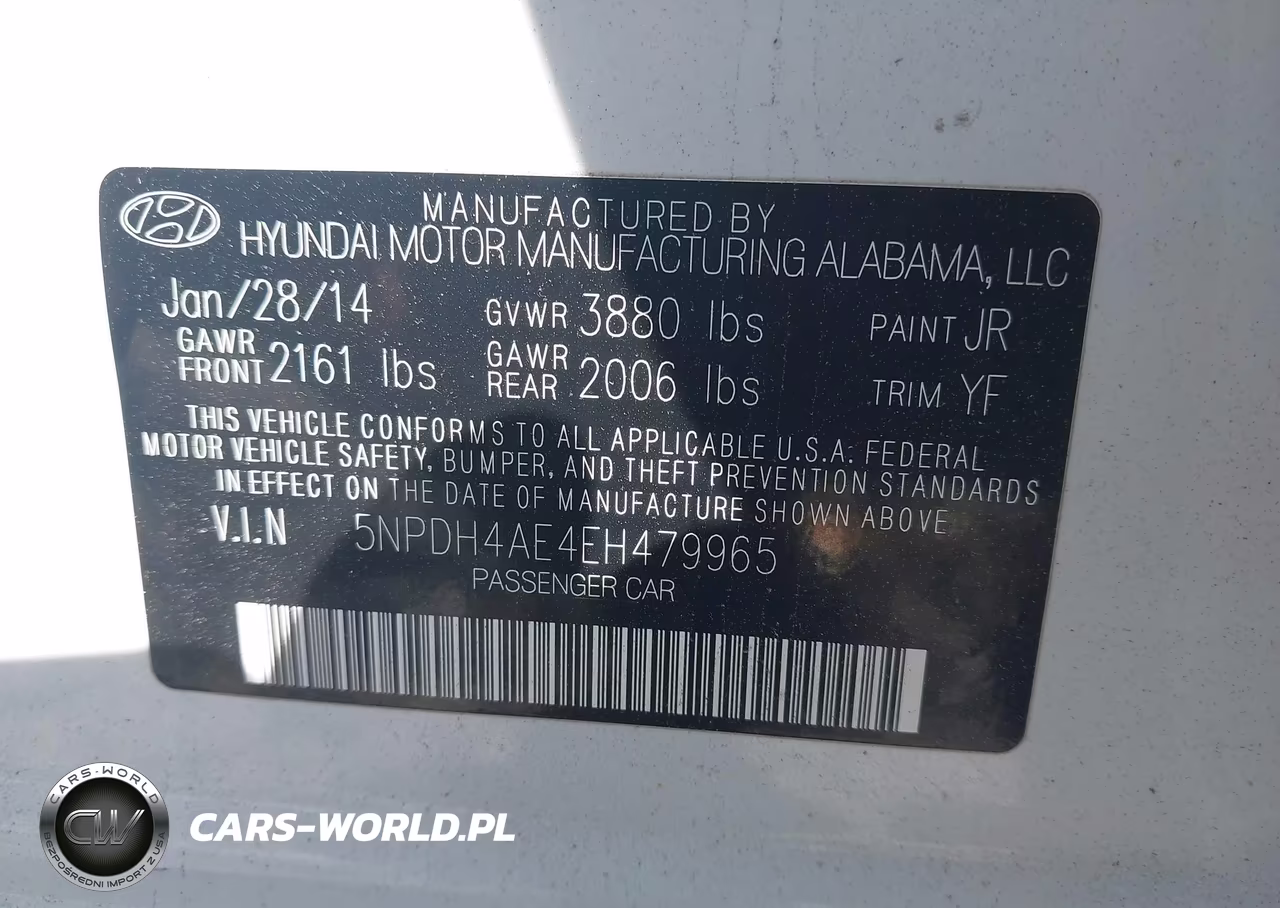 2014 Hyundai Elantra Se VIN:5NPDH4AE4EH479965 - 9