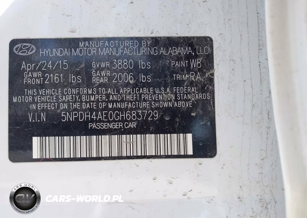 2016 Hyundai Elantra Se VIN:5NPDH4AE0GH683729 - 9