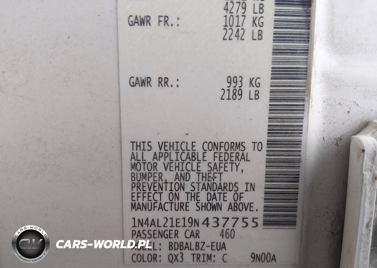 2009 Nissan Altima 2.5 S VIN:1N4AL21E19N437755 - 9