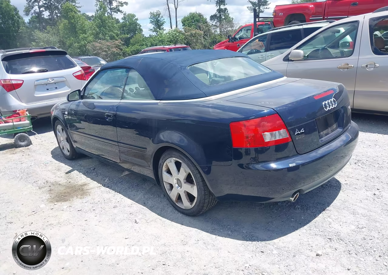 2003 Audi A4 3.0 VIN:WAUAT48HX3K010909 - 3