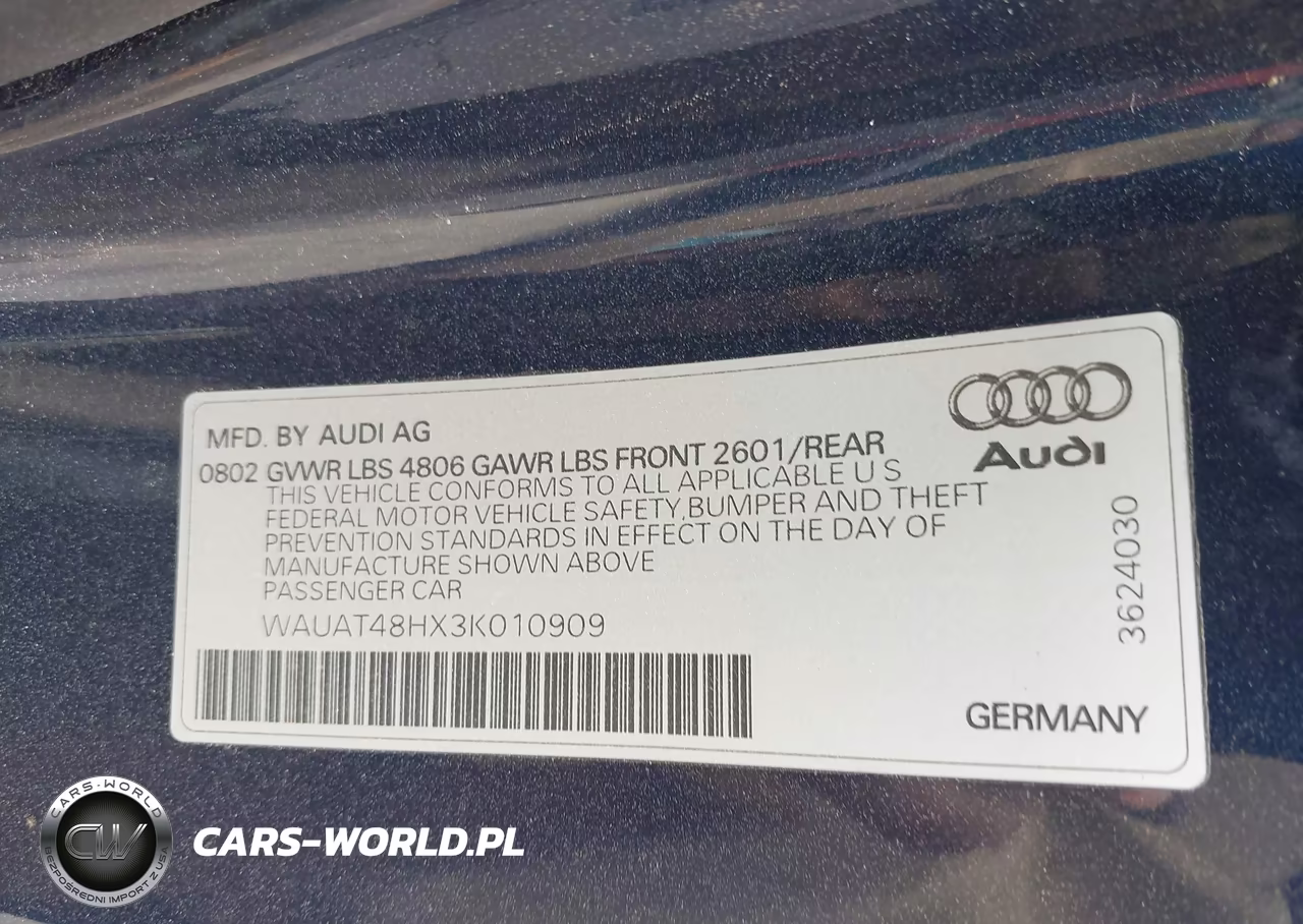 2003 Audi A4 3.0 VIN:WAUAT48HX3K010909 - 9