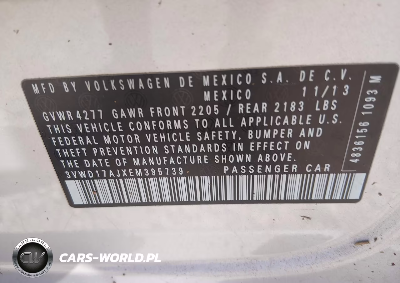 2014 Volkswagen Jetta 1.8T Se VIN:3VWD17AJXEM395739 - 9