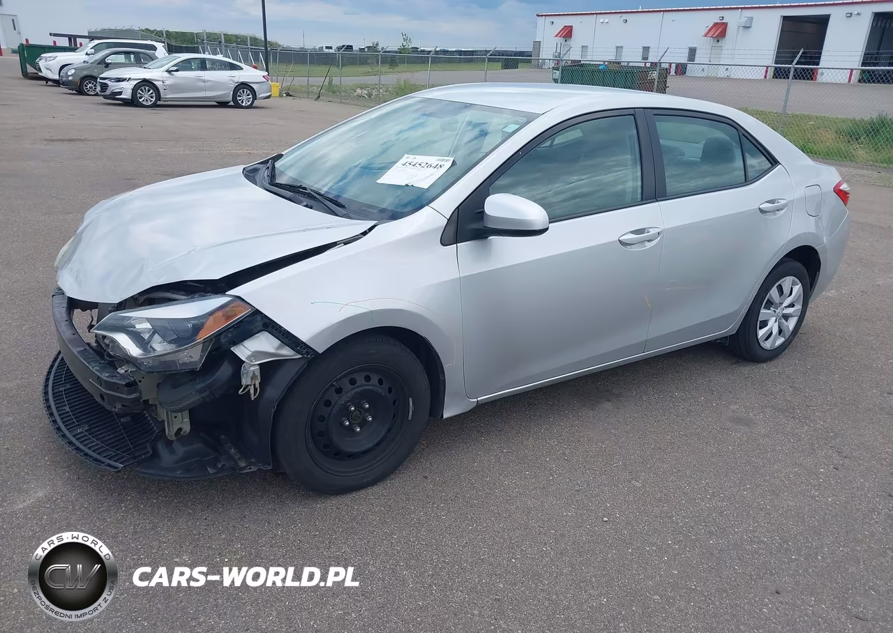 2016 Toyota Corolla Le VIN:5YFBURHE9GP368968 - 2