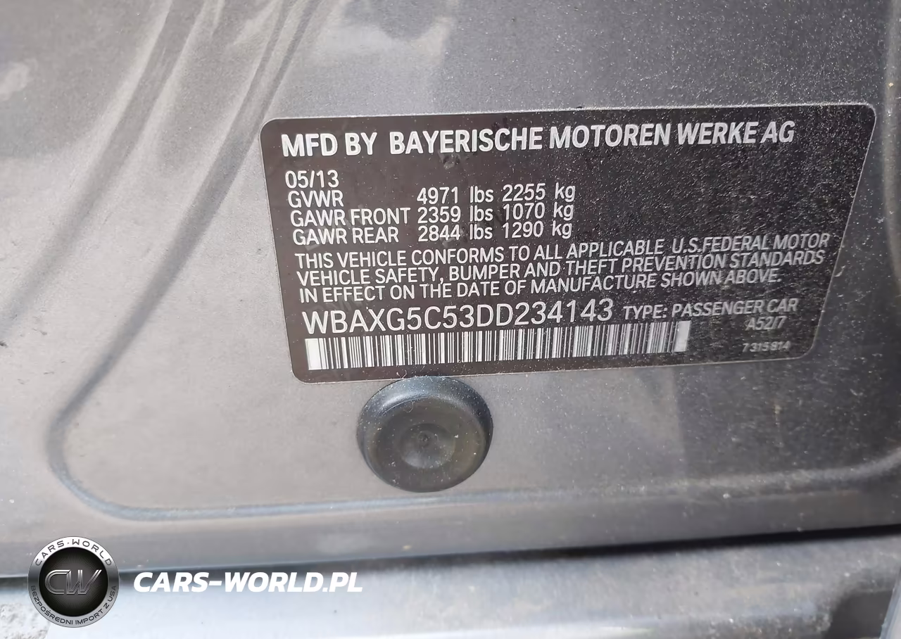 2013 BMW 528I VIN:WBAXG5C53DD234143 - 9