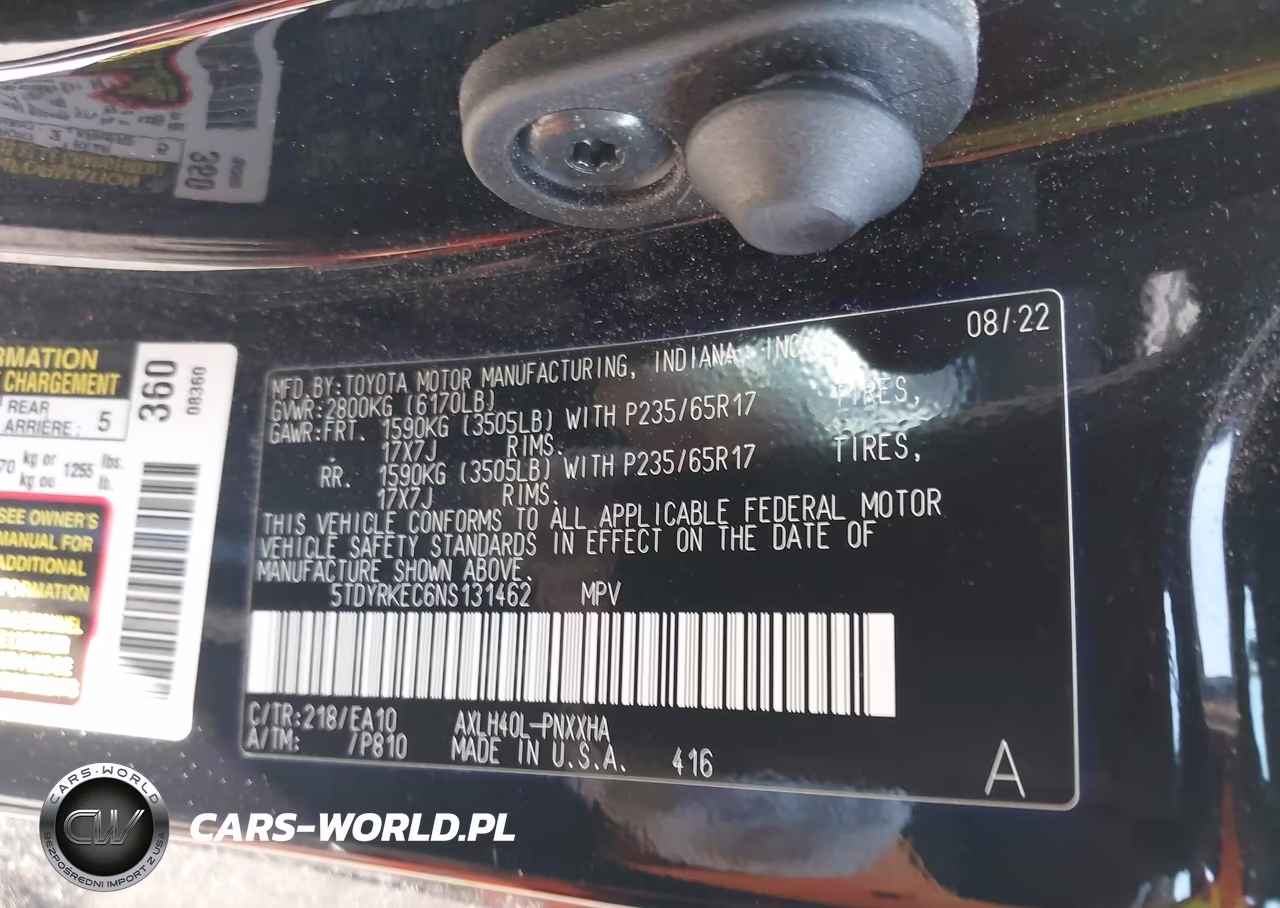 2022 Toyota Sienna Xle VIN:5TDYRKEC6NS131462 - 9