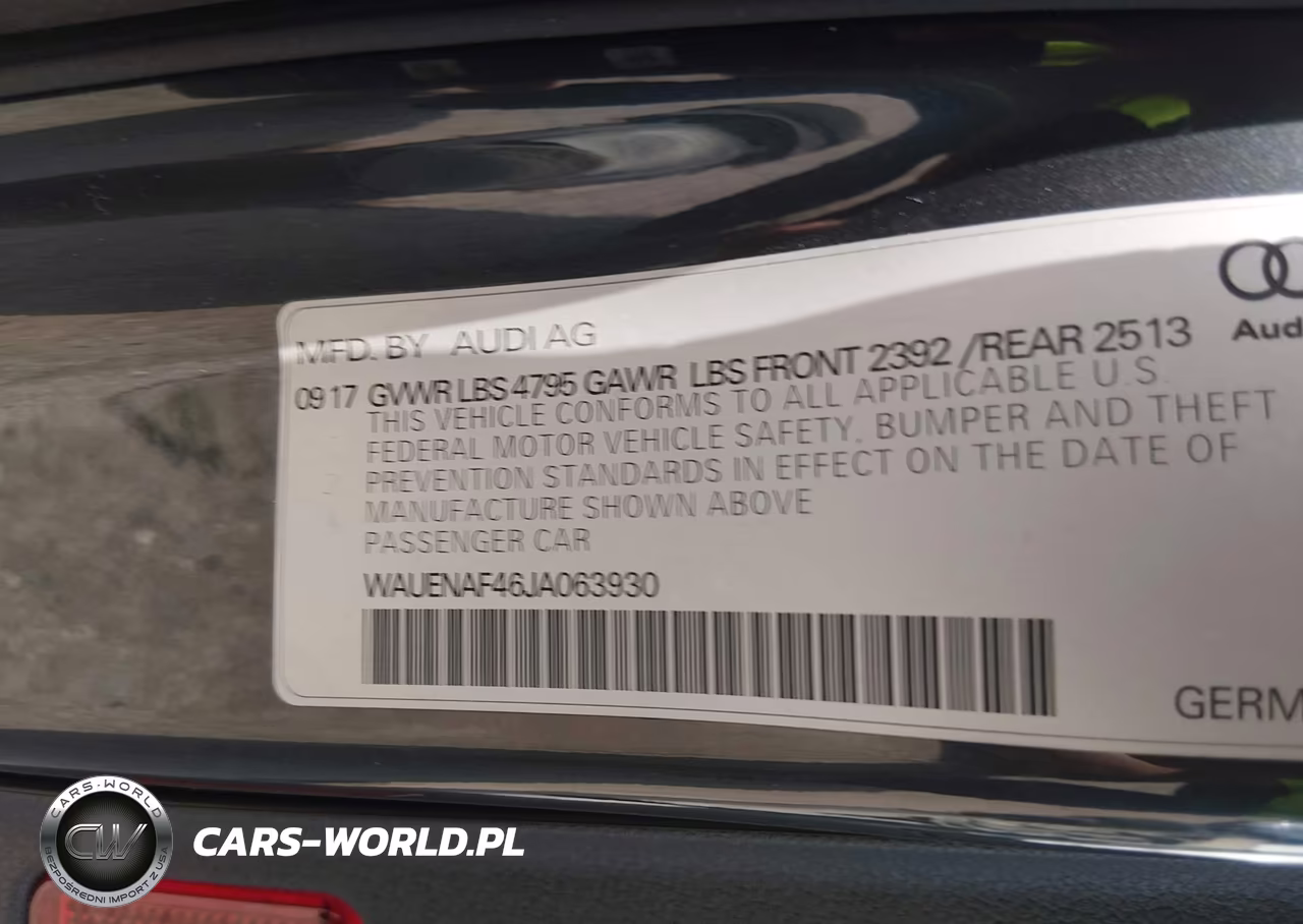2018 Audi A4 2.0T Premium-2.0T Tech Premium VIN:WAUENAF46JA063930 - 9