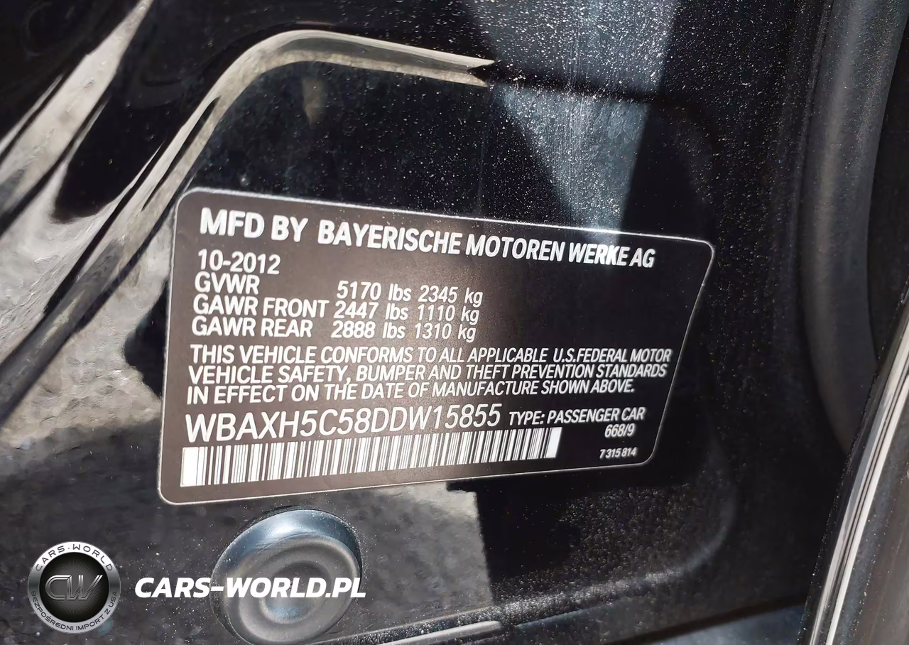 2013 BMW 528I xDrive VIN:WBAXH5C58DDW15855 - 9