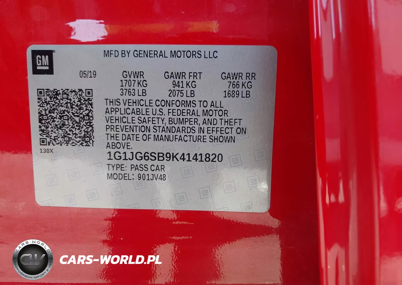 2019 Chevrolet Sonic Lt Auto VIN:1G1JG6SB9K4141820 - 9