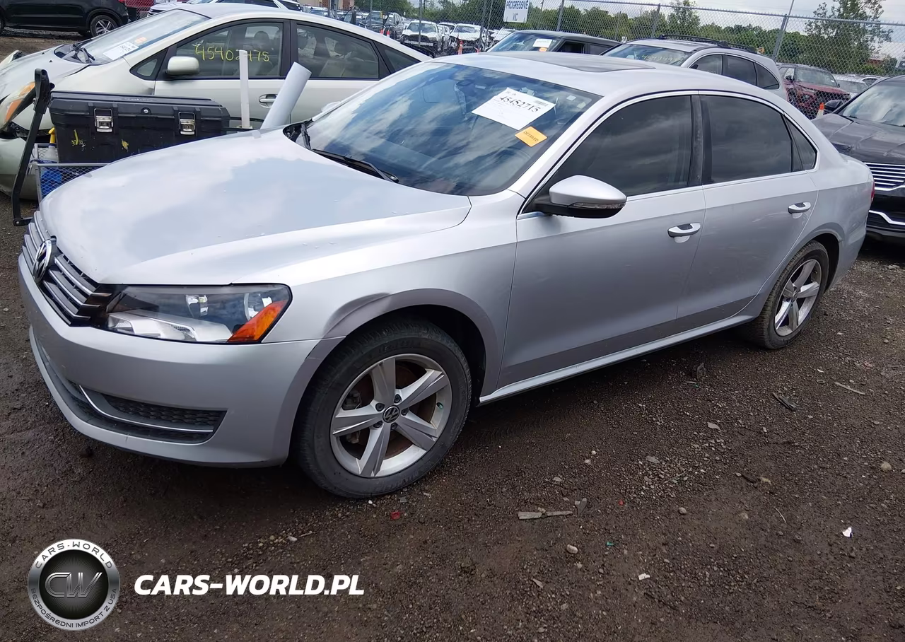 2012 Volkswagen Passat 2.0L Tdi Se VIN:1VWBN7A37CC066332 - 2