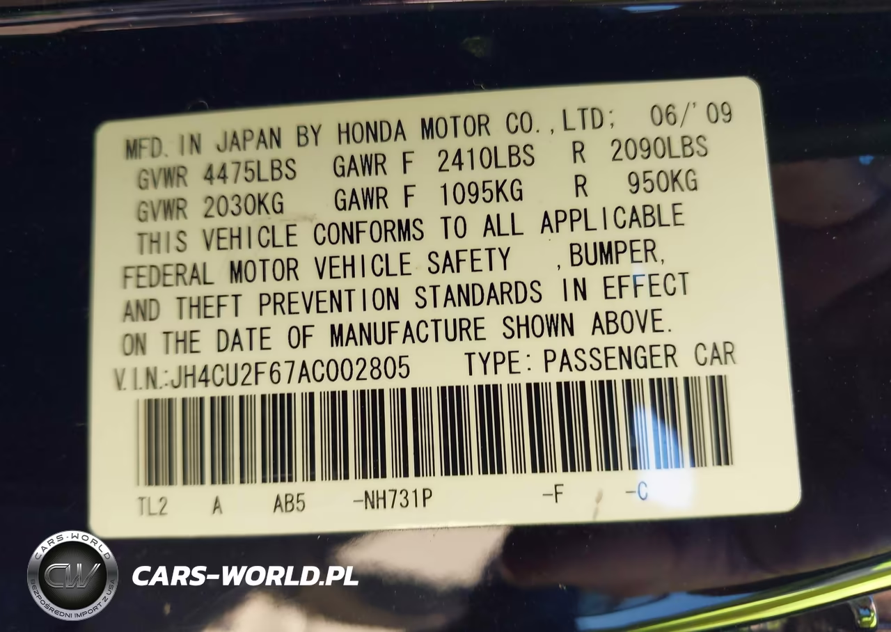 2010 Acura Tsx 2.4 VIN:JH4CU2F67AC002805 - 9