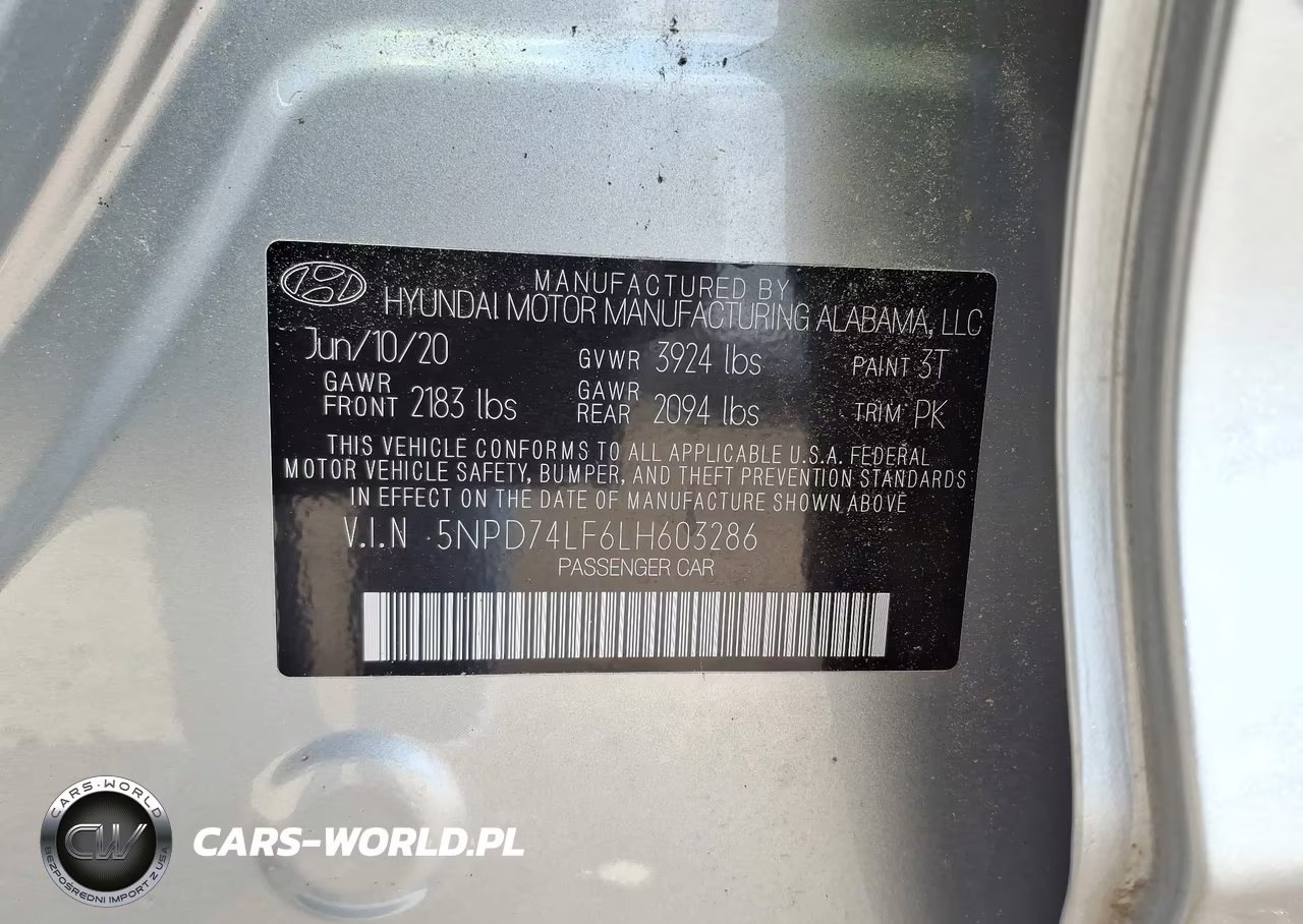 2020 Hyundai Elantra Se VIN:5NPD74LF6LH603286 - 9